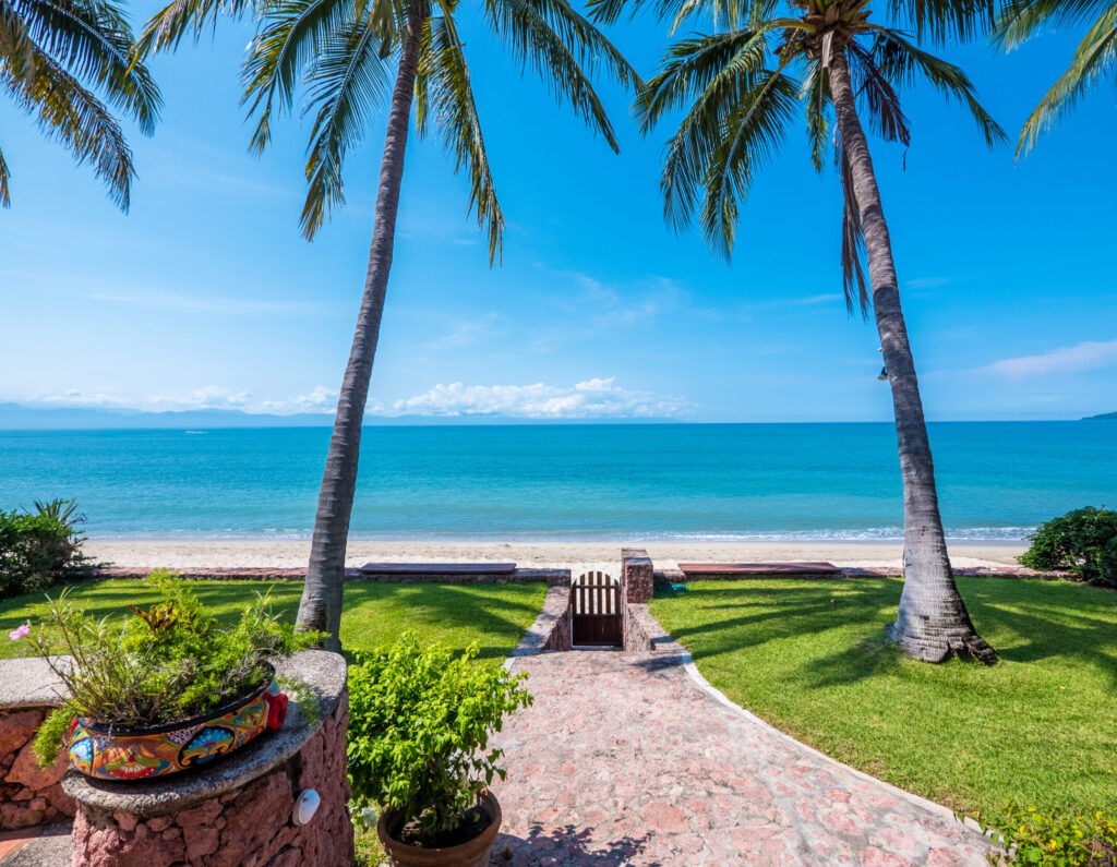 beach view from resort