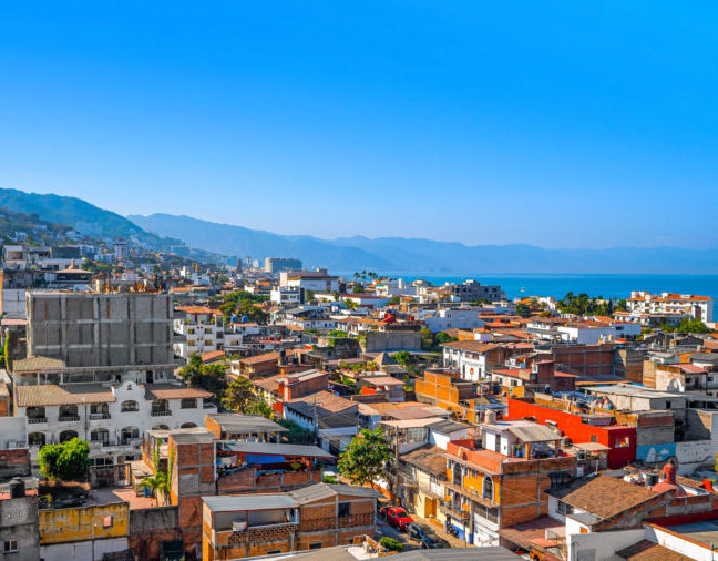 Aerial shot of Centro South in Puerto Vallarta